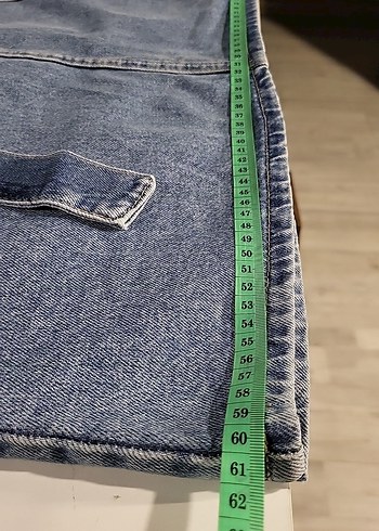 DENİM KEMERLİ 4 CEPLİ KOT ETEK 44 BEDEN - Görsel 8