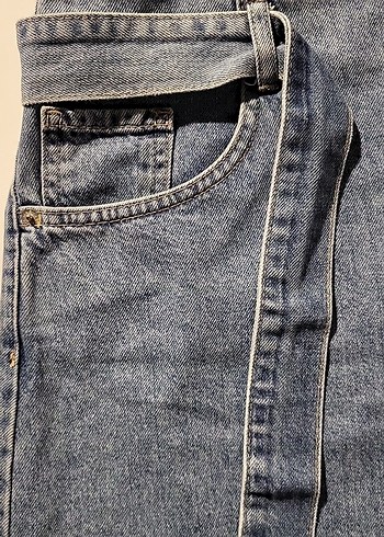 DENİM KEMERLİ 4 CEPLİ KOT ETEK 44 BEDEN - Görsel 4