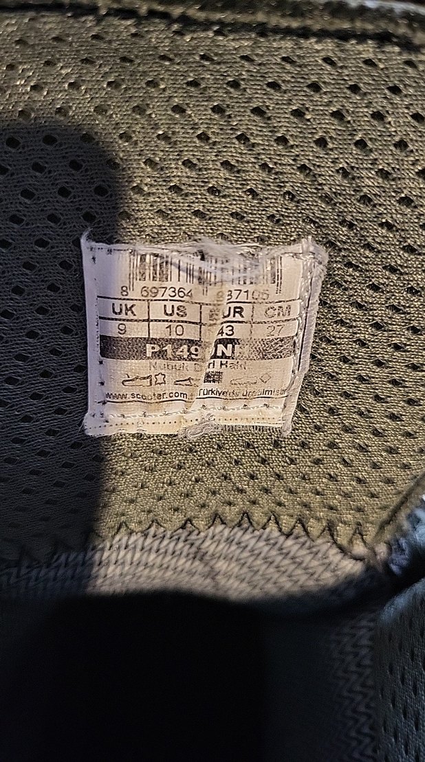 KOYU YEŞİL ASKERİ BOT SU GEÇİRMEZ 43 NUMARA - Görsel 4