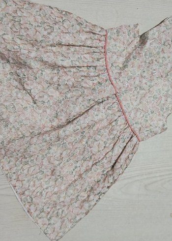 Kız Çocuk Bej Dantel Nakışlı Elbise - Görsel 2