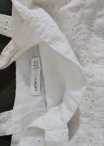 Kız çocukları için pamuklu, kısa kollu, bisiklet yaka - Görsel 3