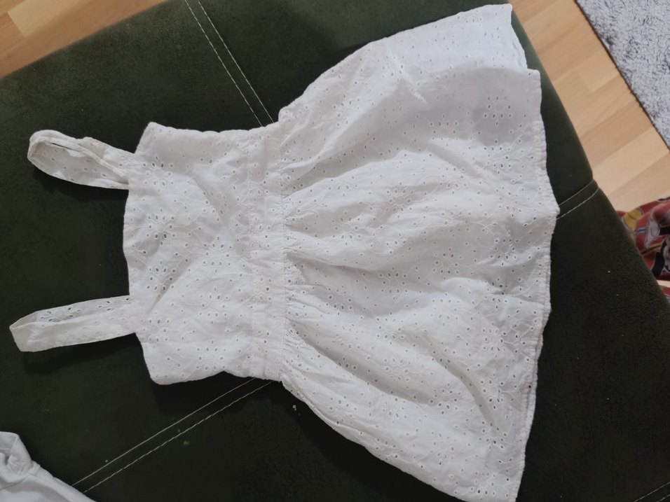 Kız çocukları için pamuklu, kısa kollu, bisiklet yaka - Görsel 2