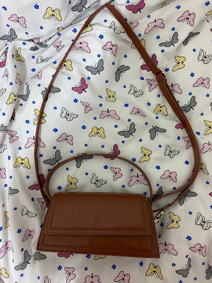 Kahverengi Deri Kadın Omuz Çantası - Görsel 5