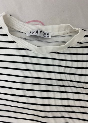 Beyaz İnce Çizgili Pamuklu Uzun Elbise - Görsel 2