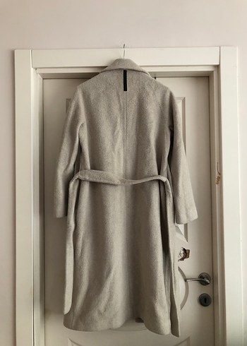 Massimo Dutti Bej Kuşaklı Uzun Kaban