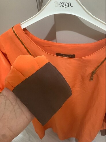 s Beden turuncu Renk Elbise-tunik