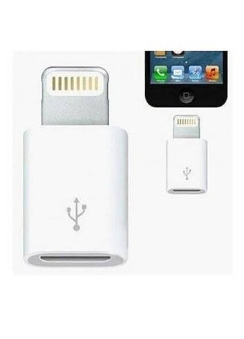 Micro Usb Apple iPhone Lightning Çevirici Dönüştürücü Adaptör