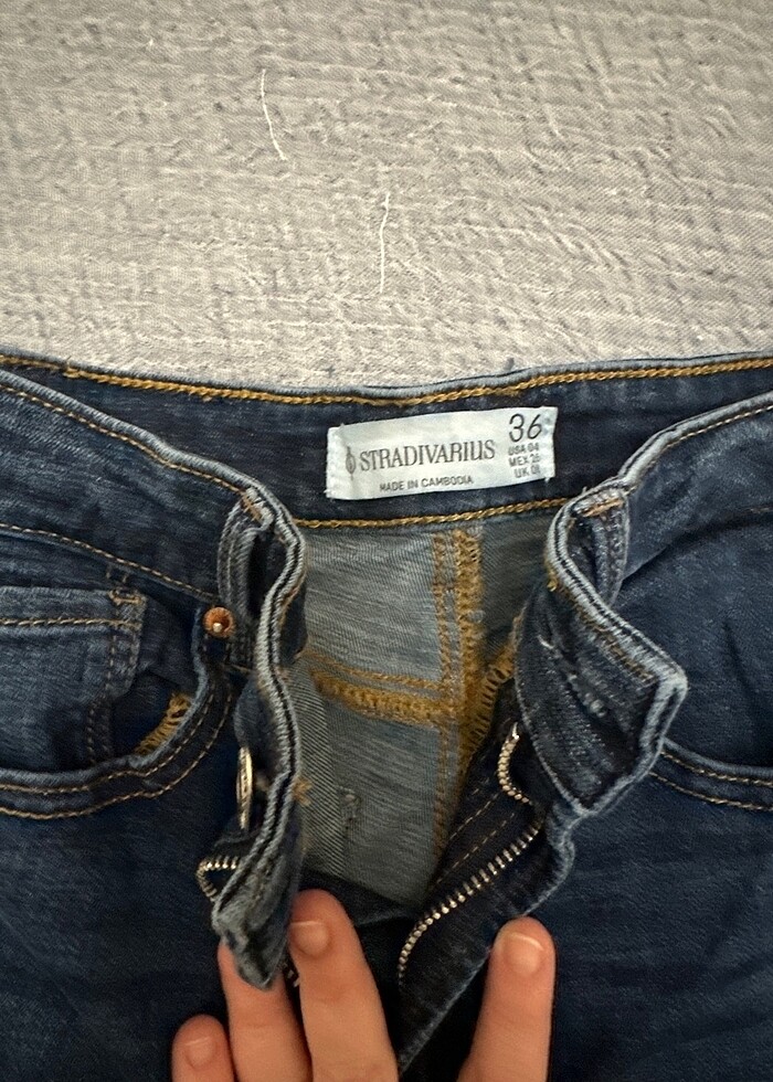 Stradivarius koyu jean / 36 beden - Görsel 2