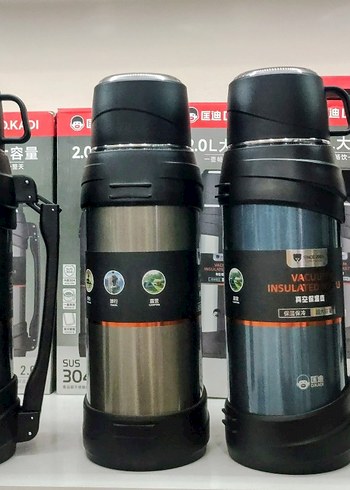 2 litre Gri Vakum İzoleli Termos Matara - Görsel 7