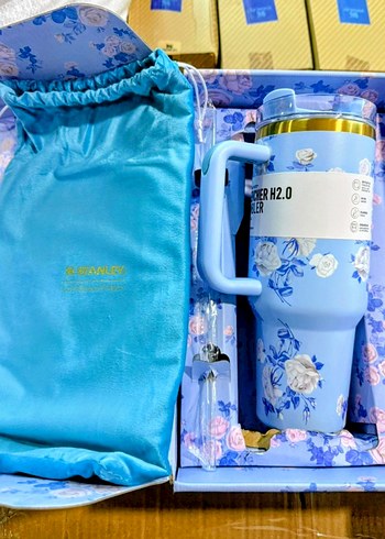 STANLEY TERMOS 1.18 LİTRE Çiçek Desenli Pembe Termos Bardak - Görsel 20