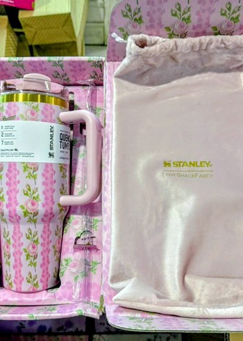 STANLEY TERMOS 1.18 LİTRE Çiçek Desenli Pembe Termos Bardak - Görsel 17