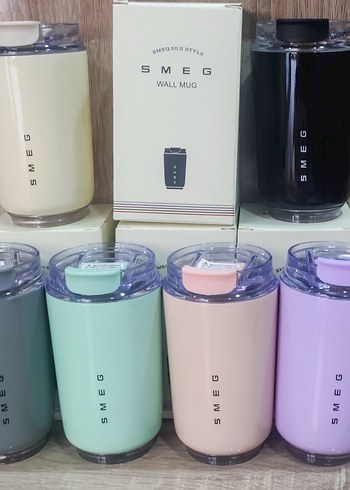 Smeg Pastel Renkli Duvar Mug Bardak 240 ml