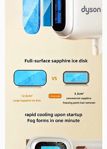 DYSON VENÜS PRO EPİLASYON BUZ VE SICAK - Görsel 12
