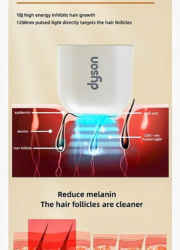 DYSON VENÜS PRO EPİLASYON BUZ VE SICAK - Görsel 14