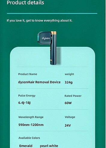 DYSON VENÜS PRO EPİLASYON BUZ VE SICAK - Görsel 20