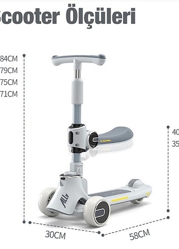 Beden mavi Renk SCOOTER ALLY MARKA ÜST DÜZEY KALİTEDE