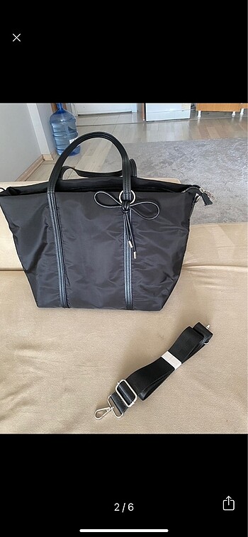 Stradivarius Stradivarius fiyonklu shopper çanta