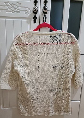 Örgü Bohem Midi Hırka - Görsel 2