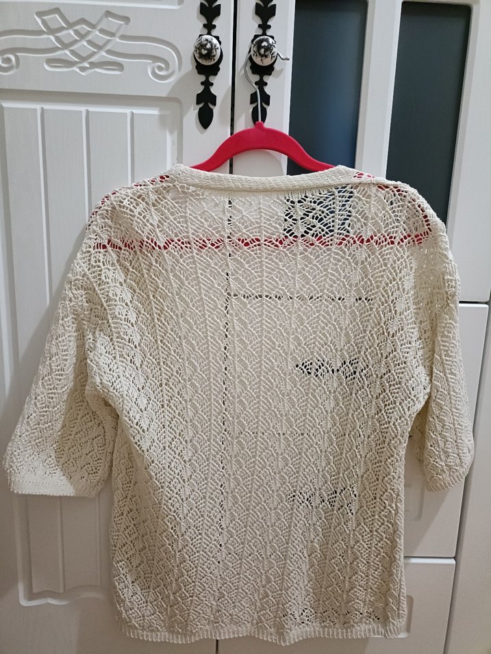 Örgü Bohem Midi Hırka - Görsel 2