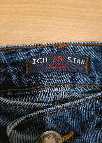 Lacivert Kadın Denim Pantolon Midi Boy - Görsel 4