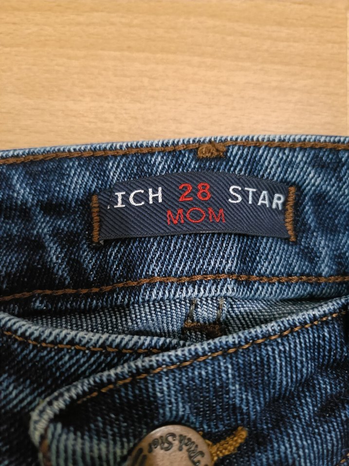 Lacivert Kadın Denim Pantolon Midi Boy - Görsel 4