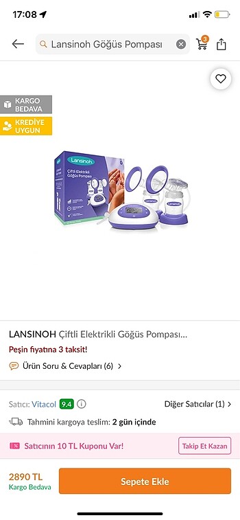 Lansınoh Süt sağmak pompası makinesi