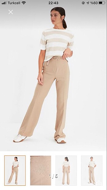 Trendyol krem pantolon