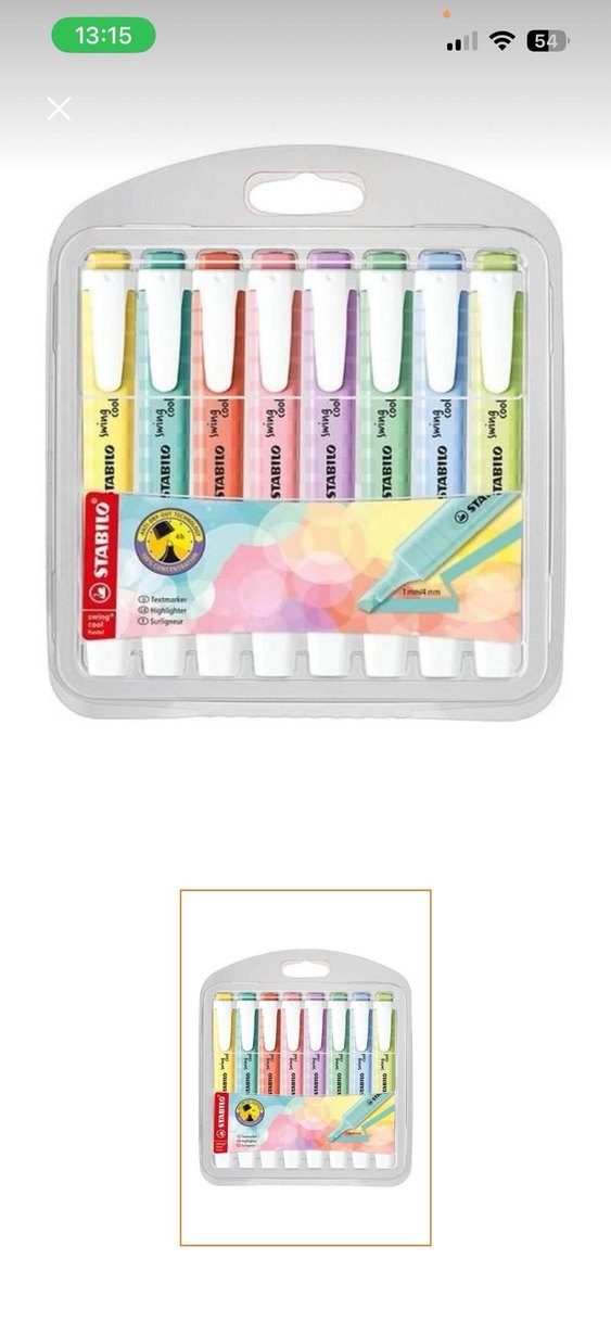 Stabilo Fosforlu Kalem Swing Cool Pastel 8'li - Görsel 2