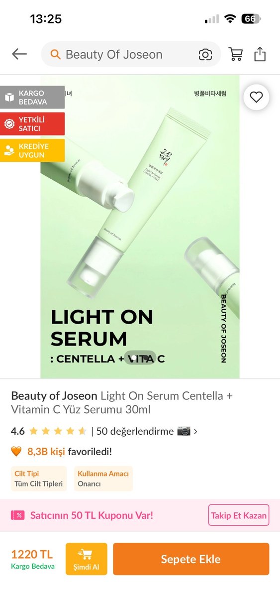 Beauty of Joseon Light On Serum Centella+VitaminC YüzSerumu 30ml - Görsel 2