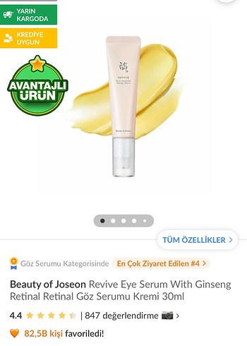 Beauty of Joseon Revive With Ginseng Retinal Göz SerumKremi 30ml - Görsel 3