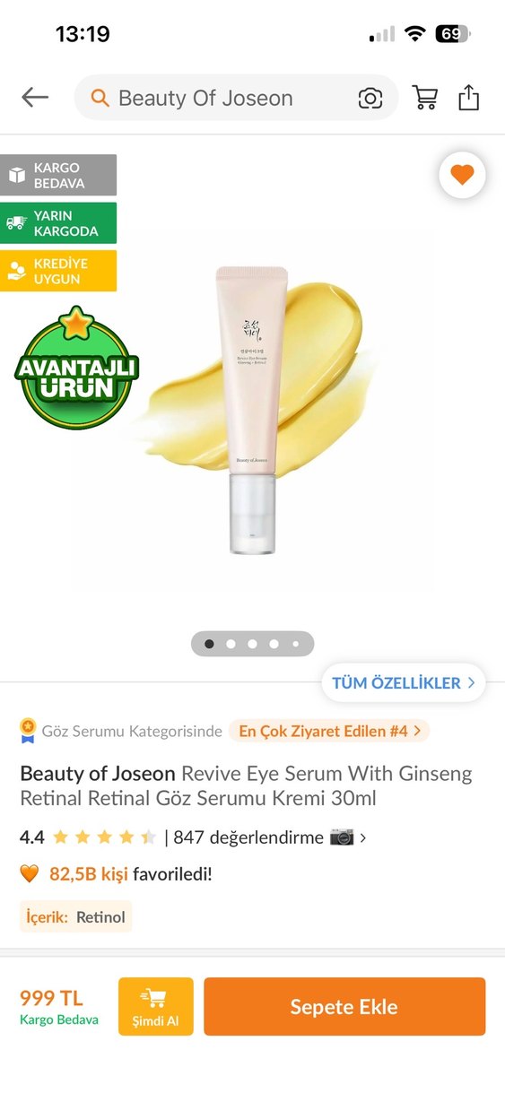 Beauty of Joseon Revive With Ginseng Retinal Göz SerumKremi 30ml - Görsel 3