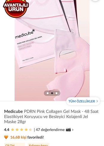 Medicube PDRN Pink Collagen Gel Mask  Kolajen Jel Maske (Tekli) - Görsel 2