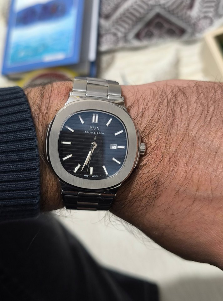 Gri Klasik Erkek Kol Saati rms zeitmeister - Görsel 2