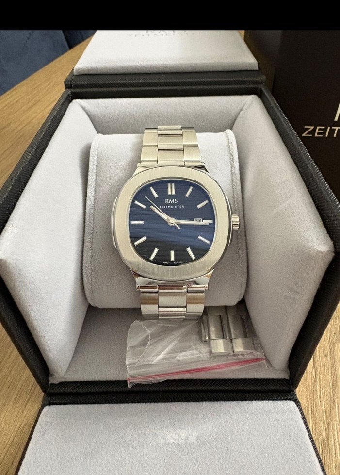 Gri Klasik Erkek Kol Saati rms zeitmeister - Görsel 3