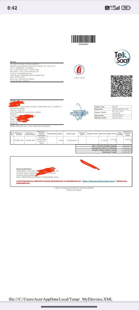 Citizen Erkek Siyah Klasik Kol Saati - Görsel 5