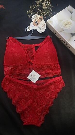 80 beden bralet takım 