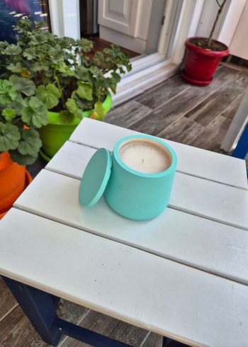 Beden turkuaz Renk Turkuaz Pastel Mum ve Mumluk - Diger