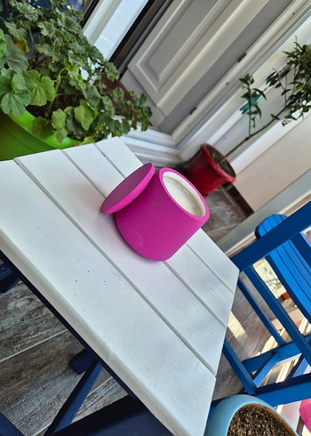 Pastel Pembe Kapaklı Mum