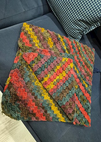 Beden Çocuklar için Çok Renkli Batik Desenli Battaniye