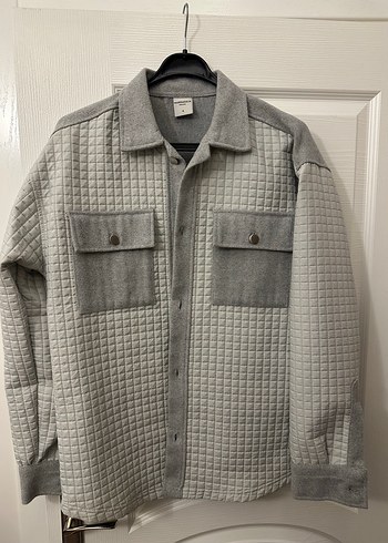 Düğmeli Gri Erkek Ceket/Gömlek - Görsel 3