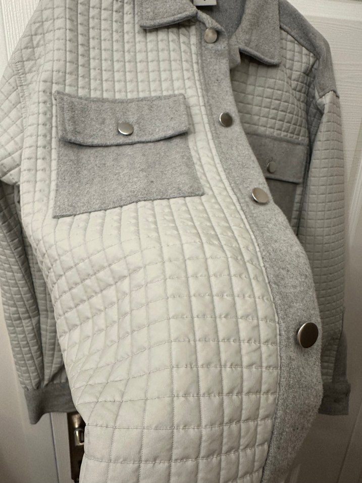 Düğmeli Gri Erkek Ceket/Gömlek - Görsel 2