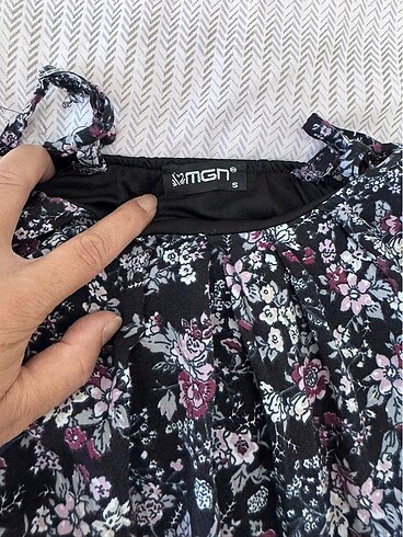 s Beden çeşitli Renk Çiçek desenli askılı mini elbise/tunik