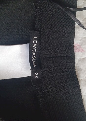 LC Waikiki Siyah Kadın Mini Etek