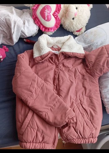 Pembe Kürklü Kadın Kışlık Mont