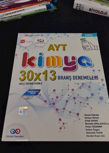 Orbital yayınları Ayt kimya deneme