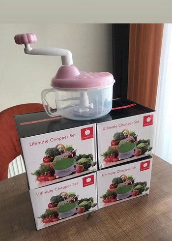 Alpking el blandırı Pembe El Tipi Doğrayıcı Seti