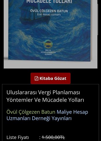 Uluslararası Vergi Planlaması Kitabı - Görsel 2