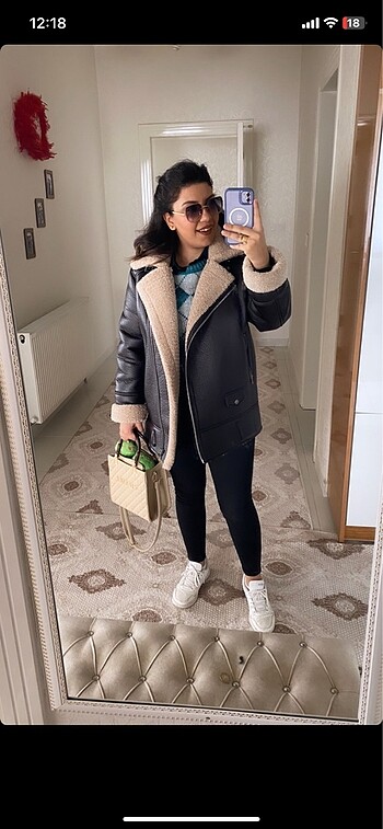 Stradivarius kürklü mont