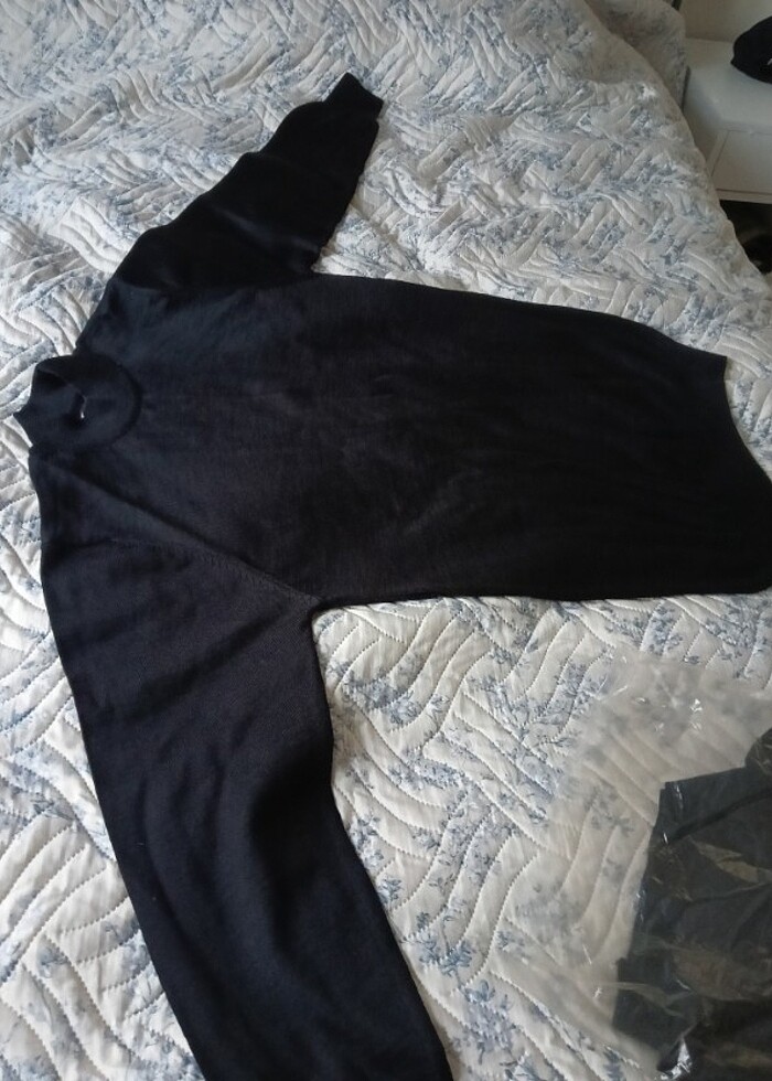 Erkek boğazlı lacivert kazak L beden. - Görsel 2