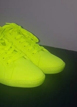 Zara neon sarı sneaker